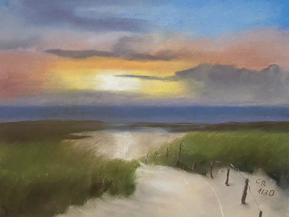 Nordseeküste bei Sonnenuntergang